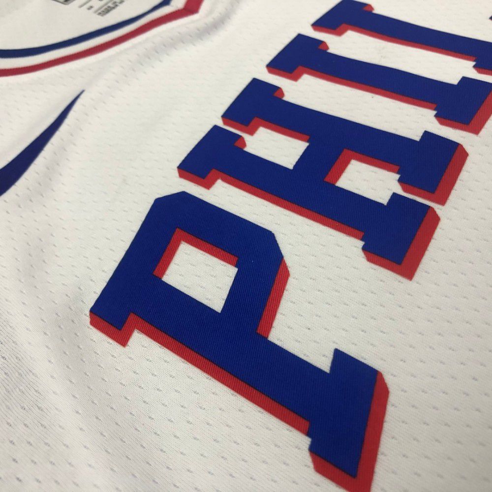 Men's Philadelphia 76ers Allen Iverson #3 White Swingman Jersey - Association Edition-Pro Kit Vault | Brand New 26/27 Sports Jerseys